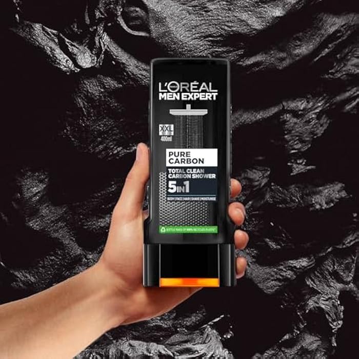 L'Oreal Man Expert 5 * 1 Shower Carbon 400ml - Image 2